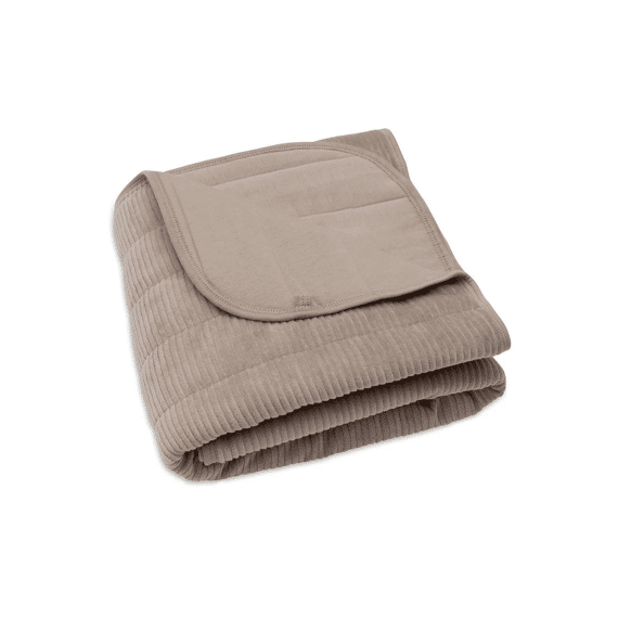 Jollein Deken Wieg Velvet 75x100 Rib Milky Coffee