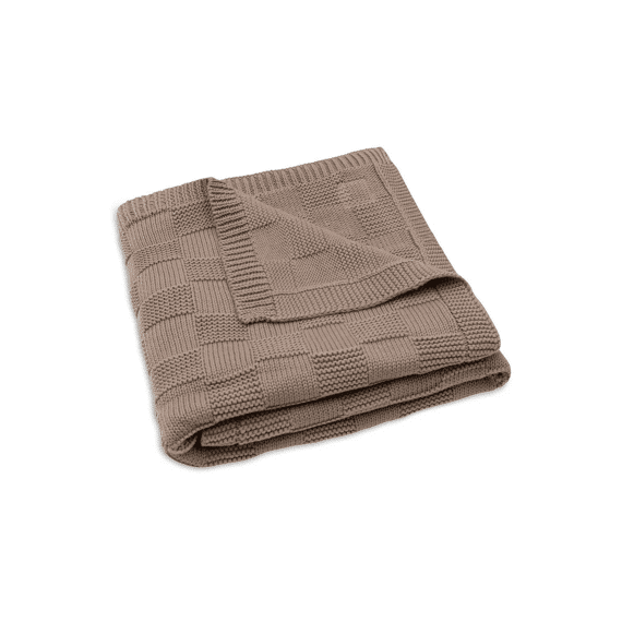Jollein Deken Wieg Gebreid 75x100 Knit Milky Coffee Gots