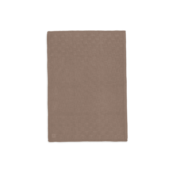Jollein Deken Wieg Gebreid 75x100 Knit Milky Coffee Gots
