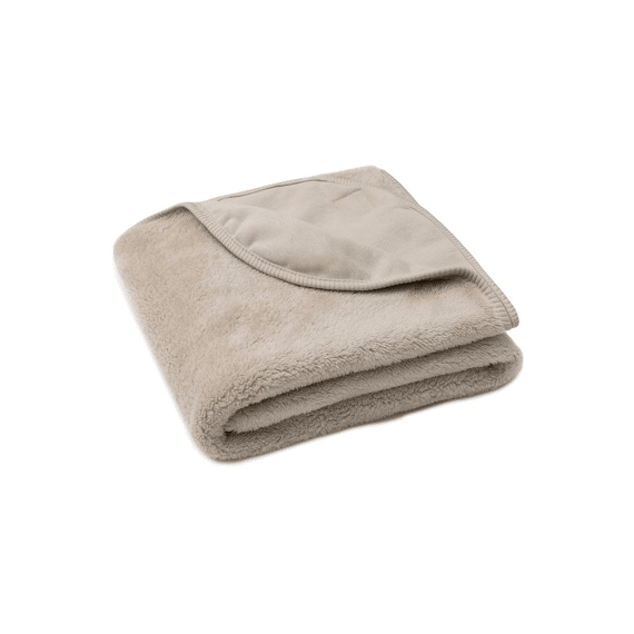 Jollein Deken Wieg Gebreid 75x100 Basic Knit Sherpa Warm Sand
