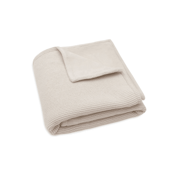Jollein Deken Wieg Velvet 75x100 Basic Knit Oatmeal