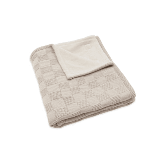 Jollein Deken Bed Velvet 100x150 Knit Milky Coffee Gots