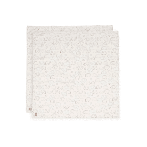 Jollein Multidoek Tetra 115x115 2-pack Elephant Tales