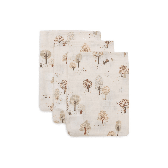Jollein Washandjes Tetra 3-pack Tiny Park