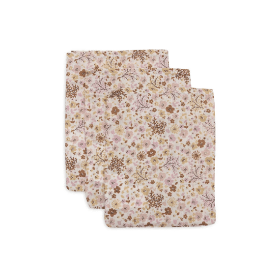 Jollein Washandjes 15x20 Tetra 3-pack Flower Fairies