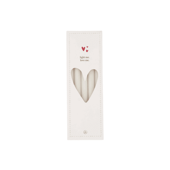 Zusss Doosje Met Smalle Kaarsjes Off White