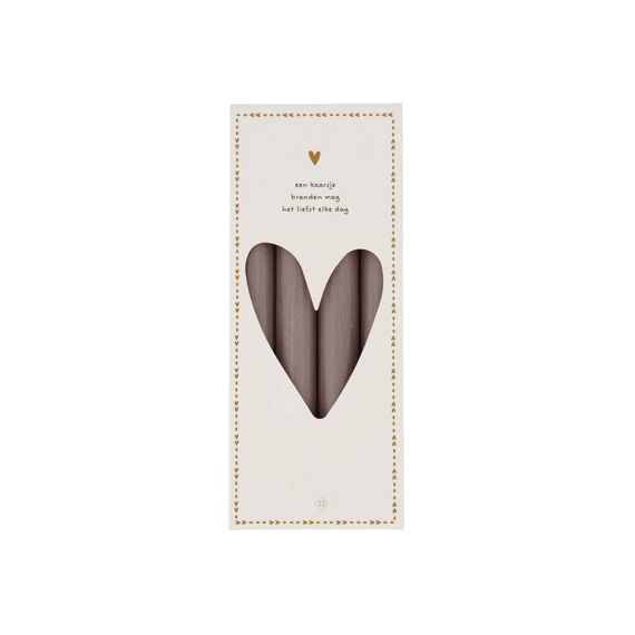 Zusss Set Van 4 Rustieke Kaarsen 20cm Zand