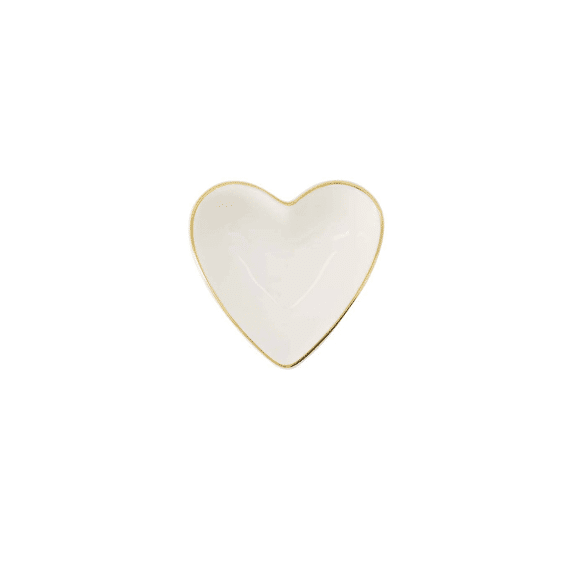 Zusss Dipschaaltje Hartje Wit/goud