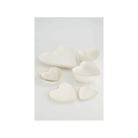 Zusss Dipschaaltje Hartje Wit/goud