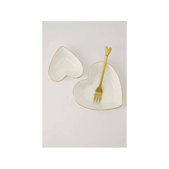 Zusss Dipschaaltje Hartje Wit/goud