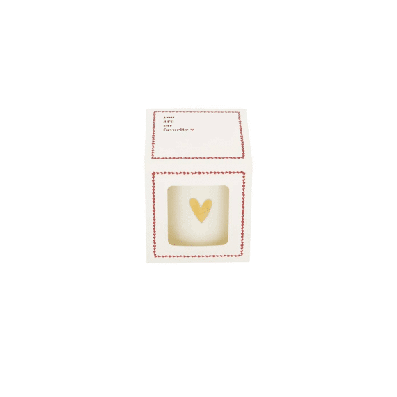 Zusss Geurkaars Keramiek In Doosje Favorite Wit/rood