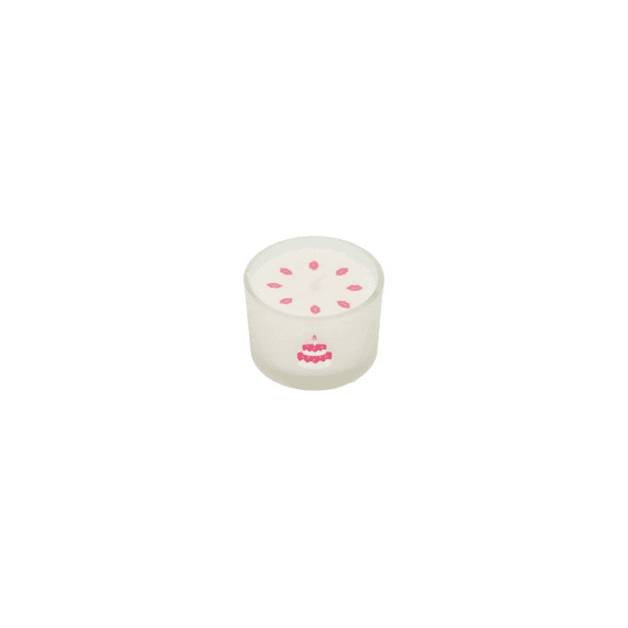 Zusss Geurkaarsje Glas Taart Wit/roze