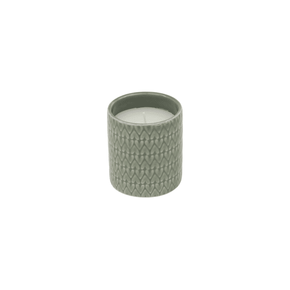 Zusss Geurkaars Keramiek Hartjes Donkergroen