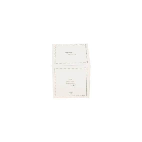 Zusss Geurkaars Keramiek In Doosje Bedankt Wit/goud/grijsblauw