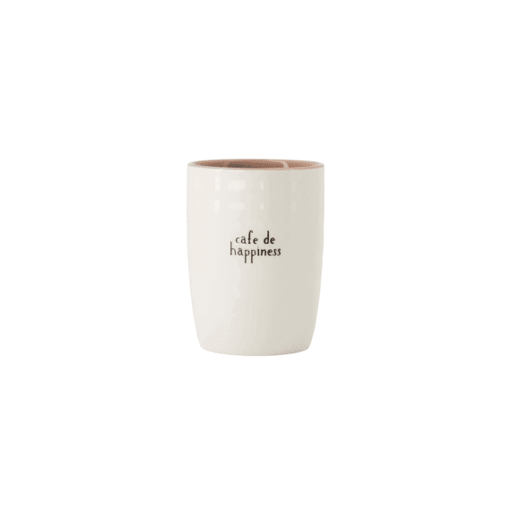 Zusss Koffiemok Cafe De Happiness Wit/zwart