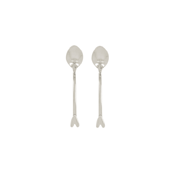 Zusss Set Van 2 Lepeltjes Hartje Zilver