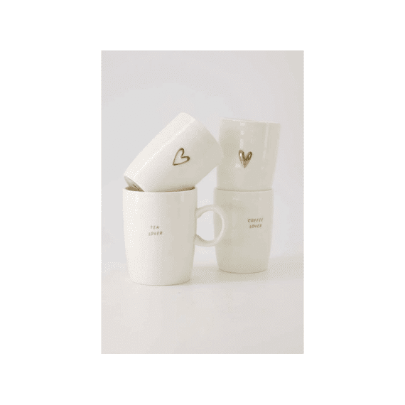 Zusss Theemok Tea Lover Wit/goud