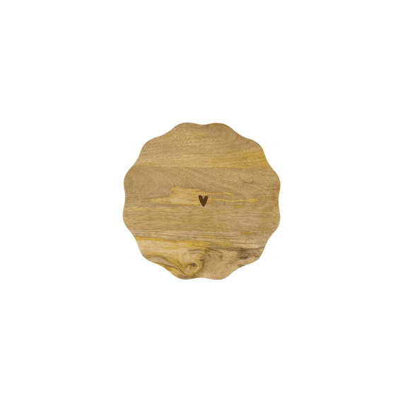 Zusss Taartplateau Hout Hartje Naturel