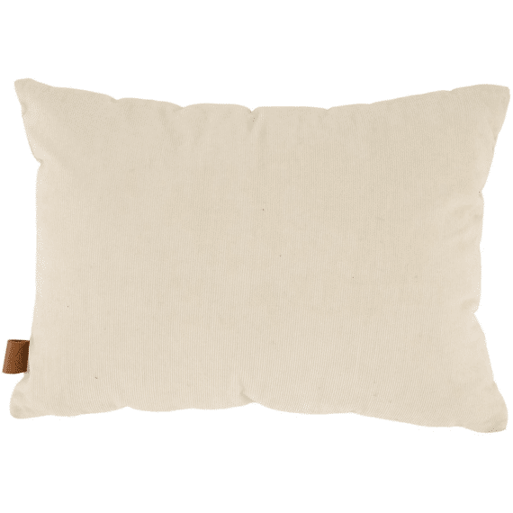 Zusss Kussen Curduroy Stapelgek 35x35cm Zand/antracietgrijs