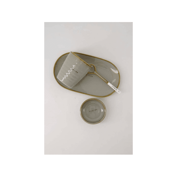 Zusss Koffiemok Darling Grijsblauw