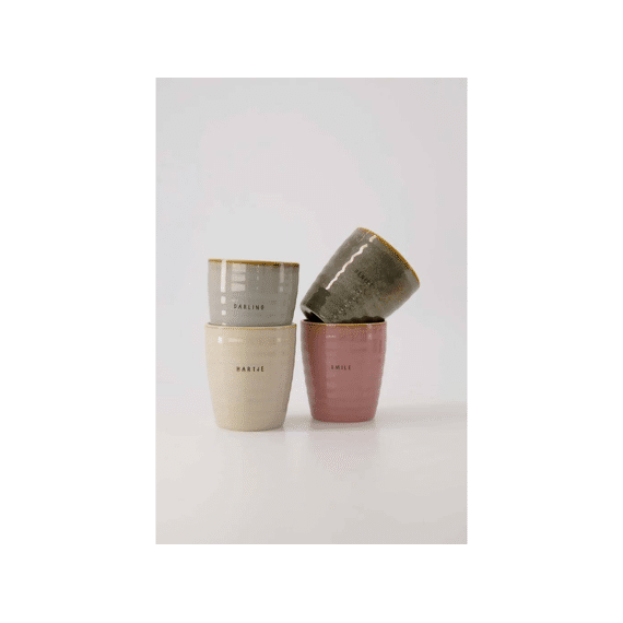 Zusss Koffiemok Darling Grijsblauw