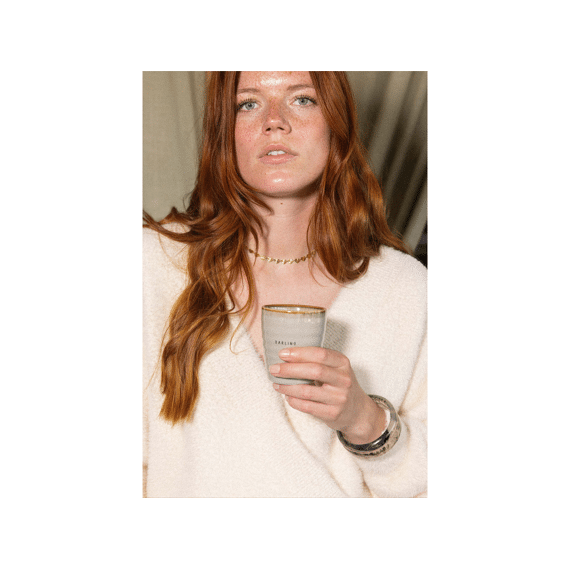 Zusss Koffiemok Darling Grijsblauw