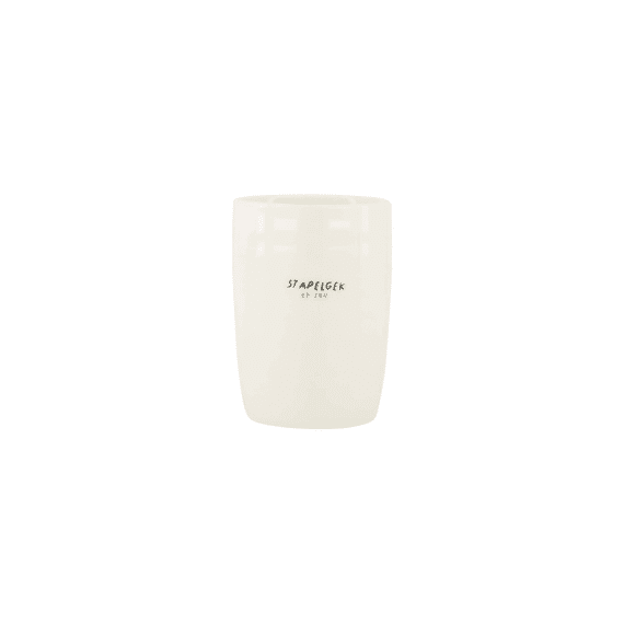 Zusss Koffiemok Stapelgek Wit/zwart