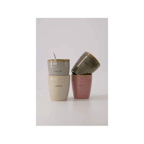 Zusss Koffiemok Smile Burgundy