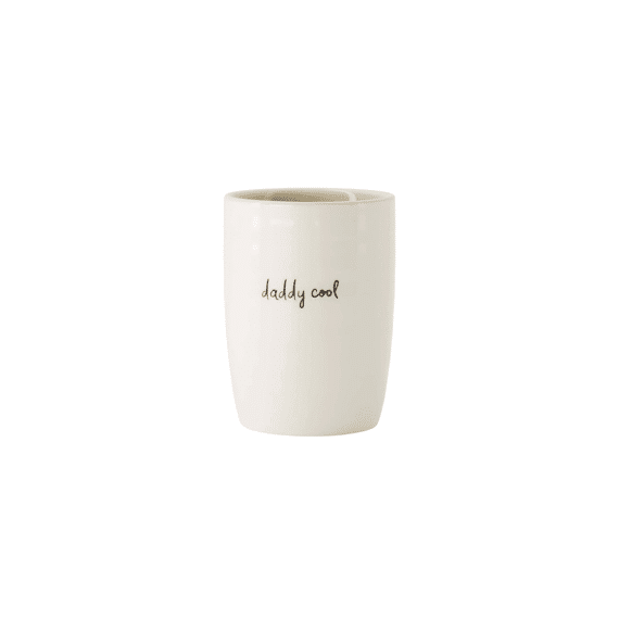 Zusss Koffiemok Daddy Cool Wit/zand/zwart