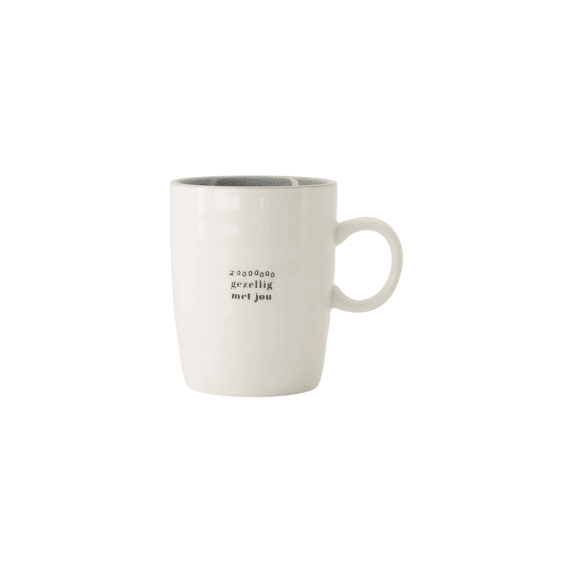 Zusss Theemok Zo Gezellig Met Jou Wit/grijsblauw/zwart