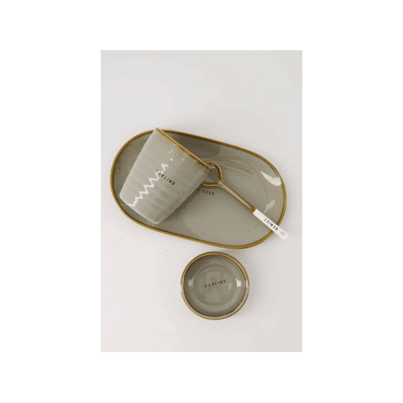 Zusss Serveerschaal Looking Good Grijsblauw