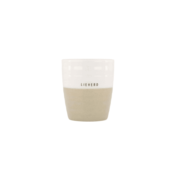 Zusss Koffiemok Lieverd Wit/zand