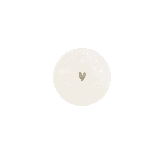 Zusss Schaaltje Hartje Wit/zilver