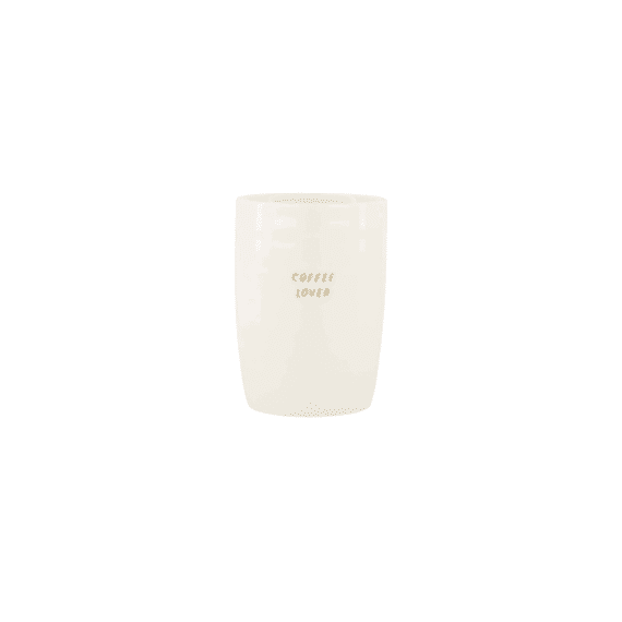 Zusss Koffiemok Coffee Lover Wit/goud