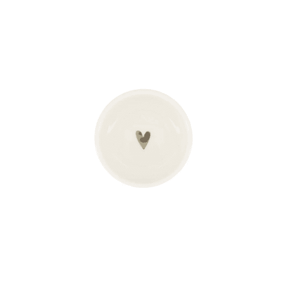 Zusss Dipschaaltje Hartje Wit/zilver