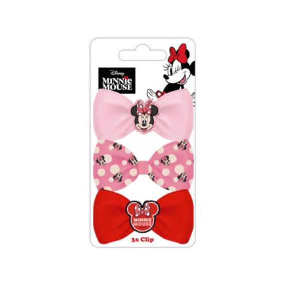 Minnie Haaraccessoire 3 Haarclips Met Strik