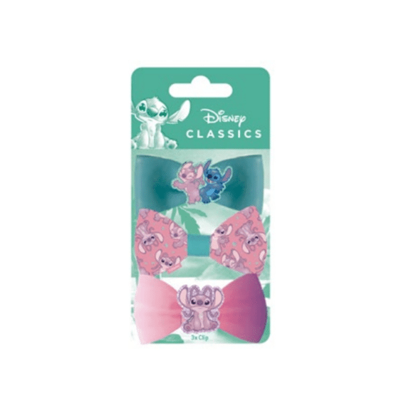 Lilo & Stitch Haaraccessoire 3 Haarclips Met Strik
