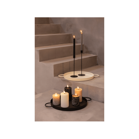 Jens Living Rond Dienblad Jill Zwart 48cm