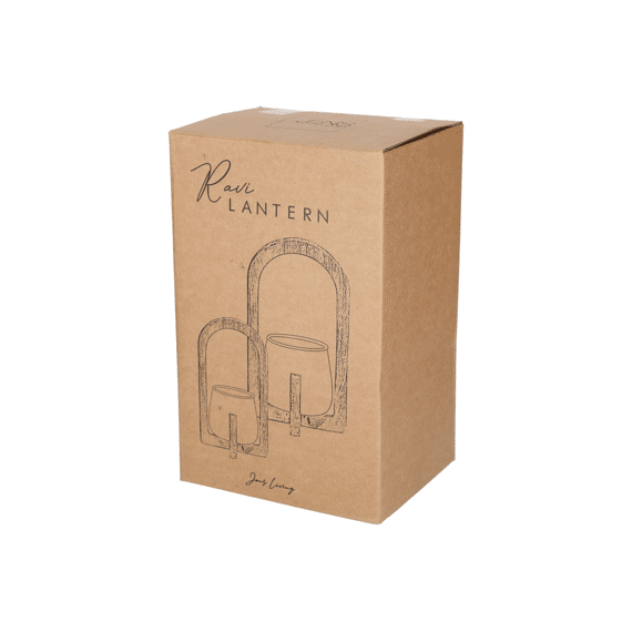 Jens Living Lantaarn Ravi Naturel Small