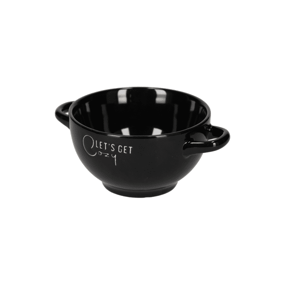 Jens Living Retro Soepkom Zwart