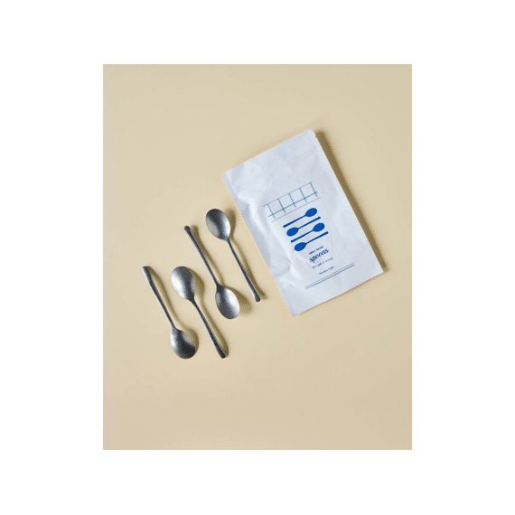 Nicolas Vahe Koffielepel Antiek Zilver 4 Stuks