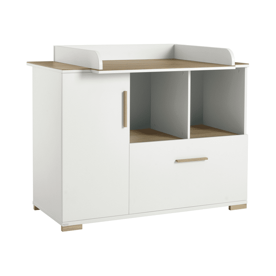 Paidi Enie Offwhite/oak Commode Met Open Vakken