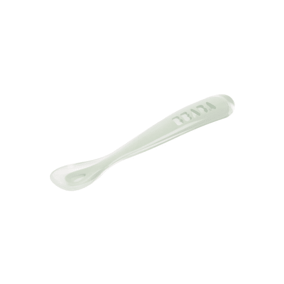 Beaba Lepel Siliconen 1ste Leeftijd Groengrijs