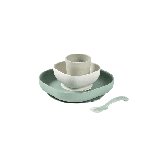 Beaba Maaltijdkoffer Siliconen Saliegroen