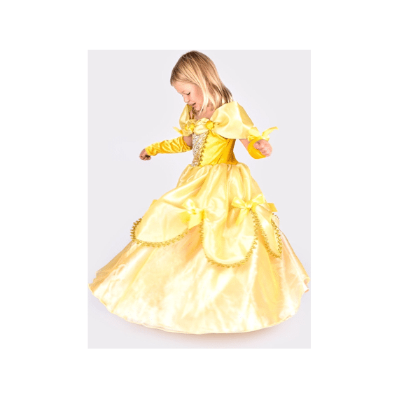 Kinderkostuum Den Goda Fen Prinsessenjurk Geel Maat 110-116 4-6 Jaar