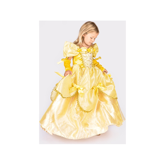 Kinderkostuum Den Goda Fen Prinsessenjurk Geel Maat 110-116 4-6 Jaar