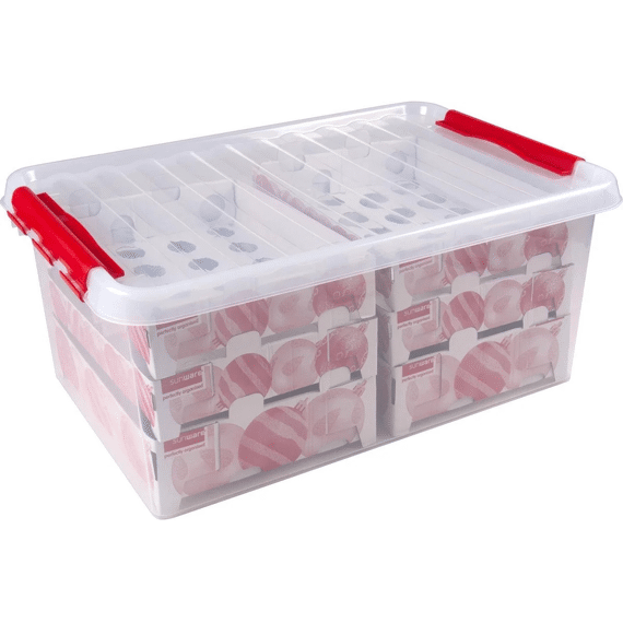 Q-line Kerst Opbergbox 45l 600x400x260mm