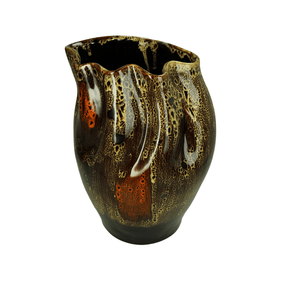 Vaas Stoneware 22,5x20,5x30cm Bruin