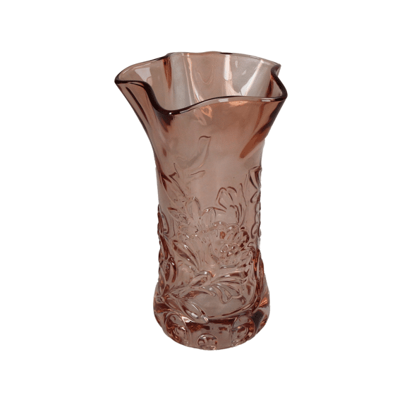 Vaas Glas 13,5x13,5x23cm Oranje