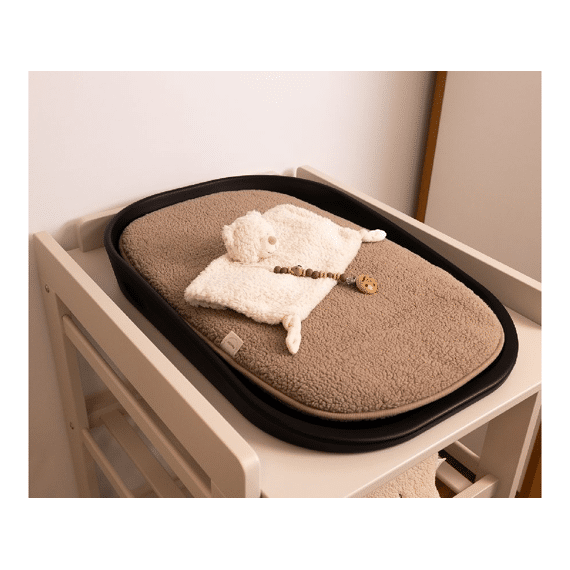 Pericles Inlegkussen Aankleedkussen Splashy Teddy Chocolate